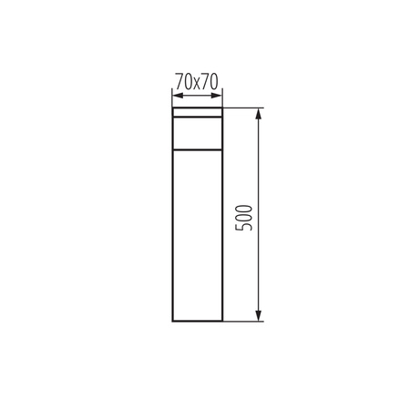 G9 IP44 antracit DASTEN KANLUX venkovní zahradní světelný sloupek