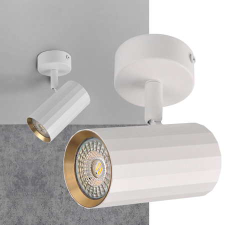 Nástěnné a stropní bodové svítidlo GU10 White Gold NICEA Sanico Goldlux
