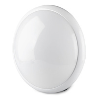 Plafond LED stropní svítidlo E27 IP44 kulaté s mikrovlnným senzorem černé VT-8002 C V-TAC