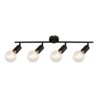 Bodové stropní svítidlo 4x E27 Black Classic Lamar 3989 Rabalux
