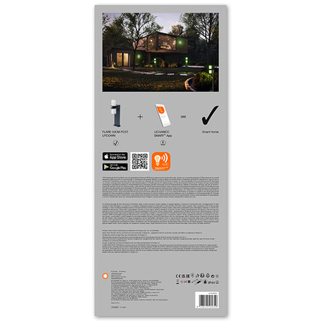 FLARE inteligentní zahradní patník 50 cm SMART+ WiFi 14W 1000lm RGB+W LEDVANCE