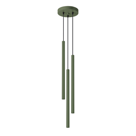 Stropní závěsné svítidlo Tuba Spot 3x G9 Olive Pastelo Ocean Green SL.1521 Sollux