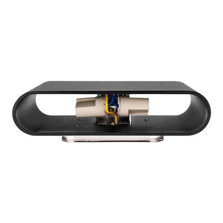 Nástěnná zásuvka pro povrchovou montáž 2x G9 Black Lisa Black Masterled