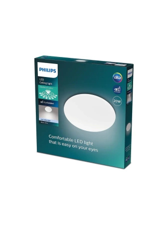 Plafond LED stropní světlo TWIRLY 12W 2700K 29cm bílé kulaté PHILIPS