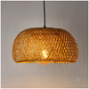 Bambusová dekorativní závěsná lampa E27 Boho Baku Kobi