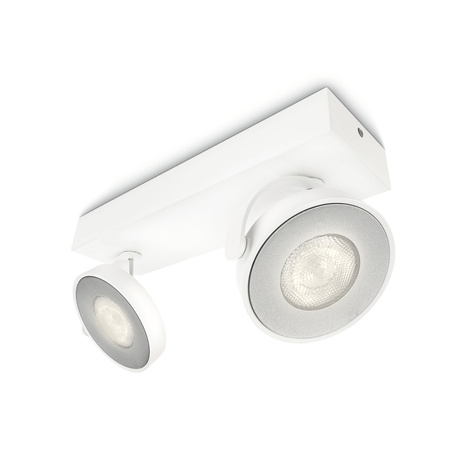 LED stropní svítidlo 2x 4,5W 2700K stmívatelné CLOCKWORK Moving White PHILIPS