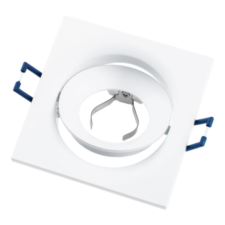 Halogenové zapuštěné stropní čtvercové pohyblivé svítidlo bílé GU10