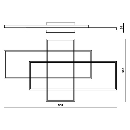 LED lustrová stropní lampa 126W CCT GALAXIS HYDRA bílá + dálkové ovládání