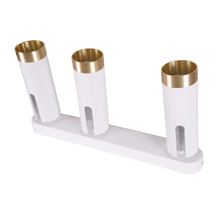 Nástěnné a stropní bodové svítidlo 3x GU10 White Gold FADO Sanico Goldlux