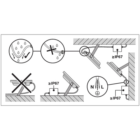 LED reflektor 125W 15000lm 4000K IP65 černý LEDVANCE reflektor