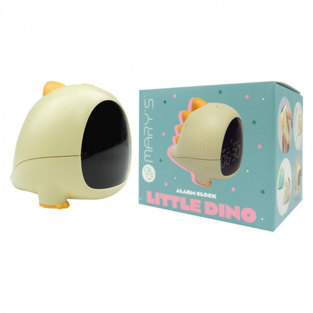 Dětský elektronický budík žlutý USB dobíjecí 1200mAh DINO MARY'S