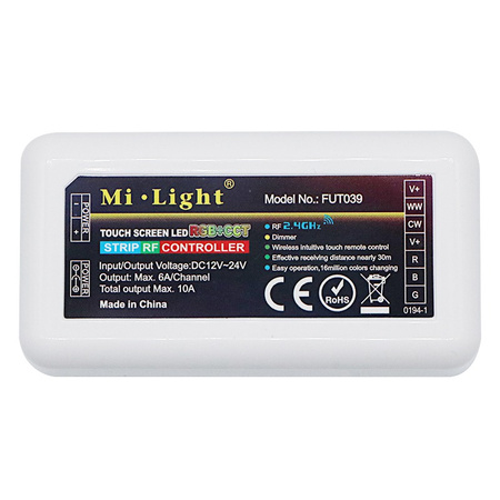 Ovladač pro CCT 12/24V 10A Mi-Light Wi-Fi LED pásky - FUT035