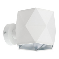Nástěnné svítidlo SIRO WHITE Bílá a stříbrná Moderní geometrické E27 3246 TK Lighting