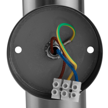 Zahradní nástěnná lampa GU10, IP44 nastavitelné nahoru a dolů Černá INOX LUMILED