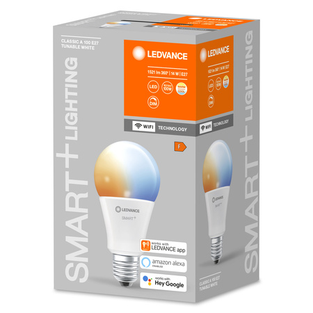 E27 A75 LED žárovka 14W 1521lm CCT LEDVANCE SMART+ WiFi Stmívatelné