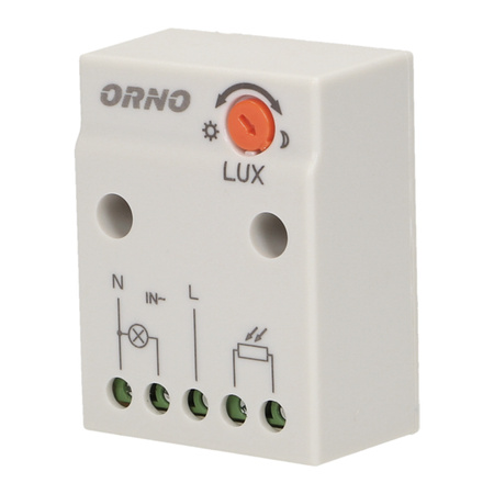 Soumrakový spínač s hermetickou externí sondou 2300W IP65 bílý ORNO