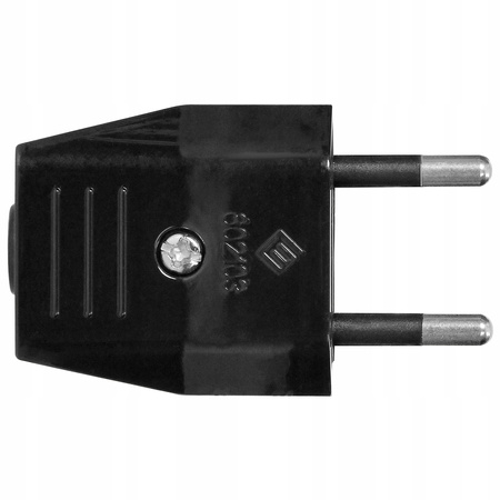 Elektrická zástrčka plochá bez zemnící zástrčky 2P 25A 250V Bílá ORNO