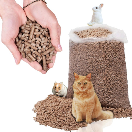 Pine Tree Pellets Cat Litter Hamster Rabbits Natural 15KG Sack