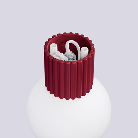 Koupelnové nástěnné svítidlo G9 Round Maroon Modern Matte IP44 Halo Sollux