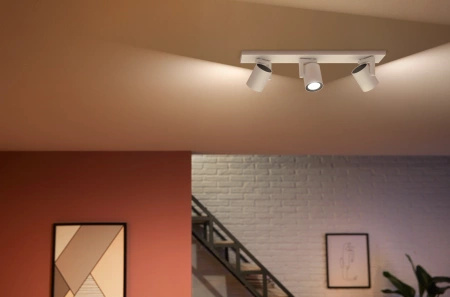 Bílá a barevná ambientní lampa Philips HUE Argenta 3x4,2W Bluetooth Zigbee