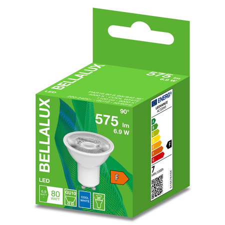 LED žárovka GU10 6.9W = 80W 575lm 4000K neutrální bílá 36° BELLALUX