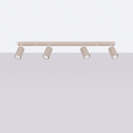 Reflektorové stropní svítidlo 4x GU10 Hliník Taupe Carbon Deep Space SL.1765 Sollux