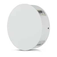 LED nástěnné svítidlo 4W 3000K IP65 4-Light White Round VT-706 V-TAC