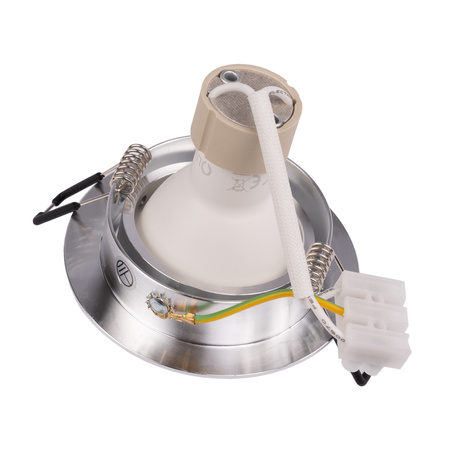 TRIX 3v1 GU10 6W 3000K Silver LUMILED kruhové halogenové svítidlo k zapuštění do zdi