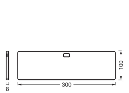 Podskříňové svítidlo Ledvance LED Nábytkové lamelové svítidlo s čidlem pohybu bez rámečku 5W 220lm CCT Stmívatelné černé 30x10cm Podskříňové svítidlo Ledvance