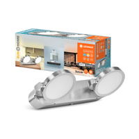 Nástěnné stropní svítidlo LED do koupelny 14W 460lm CCT 30cm IP44 Stmívatelné stříbrné SMART+ WiFi Sun@Home Ledvance