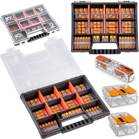 Rychlospojky WAGO Instalační konektory Sada 60 kusů - 20x 221-2411 20x 221-412 20x 20x 221-413