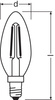 LED žárovka B35 E14 2,5W = 25W 250lm 2700K teplá bílá FILAMENT LEDVANCE