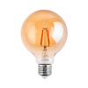 Žárovka Dekorativní Kulka LED E27, G125 7W = 60W 806lm 2000K Teplá bílá 360° Filament Globe Amber LUMILED