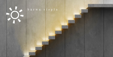 LED svítidlo na schodiště 1.2W Teplá bílá mosaz DECORUS 9 ProVero