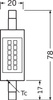 LED žárovka R7s 78mm 7W 806lm 2700K Warm 300° OSRAM