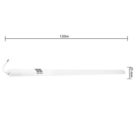 Hermetické LED svítidlo 36W 3000lm 120cm neutrální bílá 4000K IP65