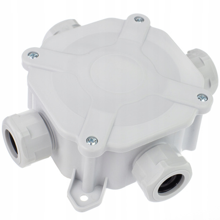 Hermetická instalační krabice pro povrchovou montáž PG16 75x75x33mm Splitter s tlumivkami Šedá PAWBOL