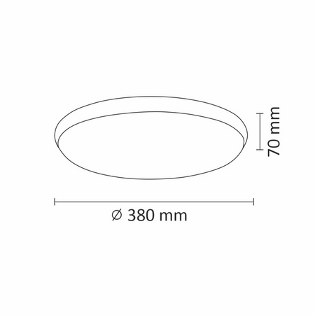 Stropní svítidlo ORBIT 40 LED stropní svítidlo 24W GOLDLUX (dříve Polux) NICKEL 2600lm 4000K
