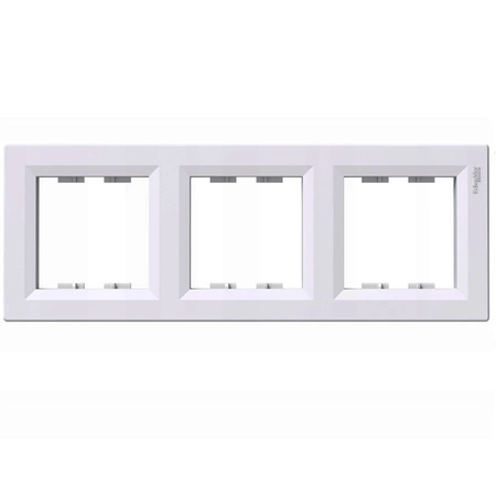 Trojitý rámeček pro vypínače a zásuvky. bílý