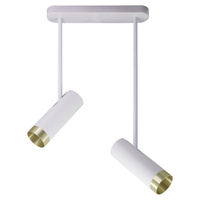 Nastavitelné stropní svítidlo 2x GU10 White Gold PORTO Sanico Goldlux