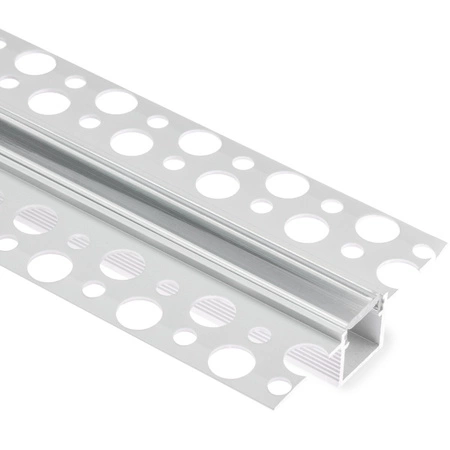 Podhledový Architektonický Hliníkový Profil pro LED do Sádrokartonových Desek, 1m + Průhledná Krytka LUMILED