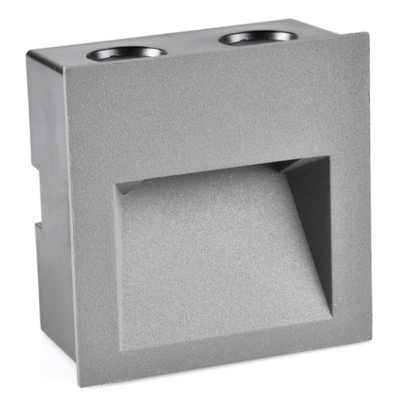 LED schodišťové svítidlo 3W 55lm 4000K neutrální šedá IP44 Q LED Sanico Goldlux