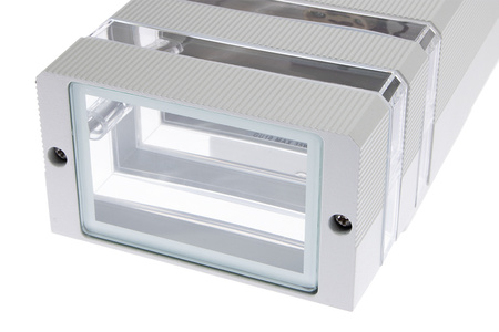 Fasádní nástěnné svítidlo dvojité shora dolů INEZ DUO LED 2x GU10 ALUMINIUM stříbrné IP54