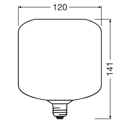 LED žárovka E27 Square 3,5W 300lm 2700K teplá bílá Decorative Orange Osram