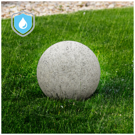 Venkovní lampa Sphere E27 Grey IP65 Zahradní koule Kobi