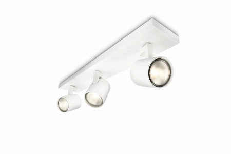 Stropní svítidlo LED RUNNER 3x GU10 Reflektor pohyblivé svítidlo Bílá PHILIPS