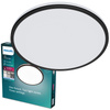 Plafond LED lampa pro povrchovou montáž OZZIET 18W 4000K 30cm černá kulatá PHILIPS