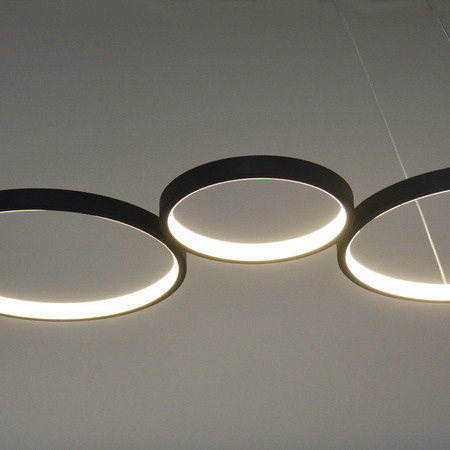 Stropní závěsné svítidlo LED 42W 5700lm 4000K neutrální černá Flamenco Sanico Goldlux