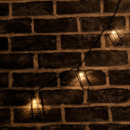 LED baterie zahradní girlanda 2.1m 2xAA ALBORG Black GOLDLUX (Polux)