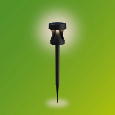 Zahradní solární venkovní sloupové světlo poháněné 54,8cm LED 1,8W 200lm 2700K se soumrakovým senzorem Avery Philips